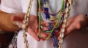 How are the necklaces presented